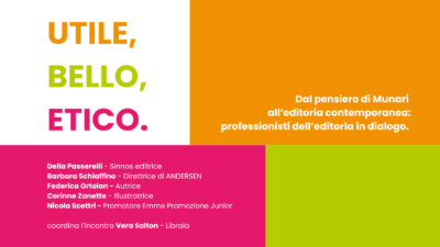 8 marzo – UTILE, BELLO, ETICO. Professionisti dell’editoria in dialogo